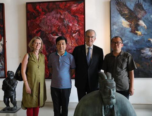 北京国际艺术展,阿根廷,哥斯达黎加,墨西哥,乌拉圭驻华大使出席活动